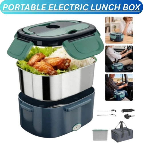 Heated lunch box 100w electric - box,