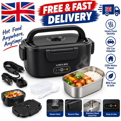 Heated lunch box 100w electric - heated,