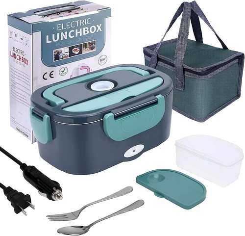 Electric heated lunch box - box, food