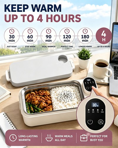 Stainless steel electric lunch - steel,