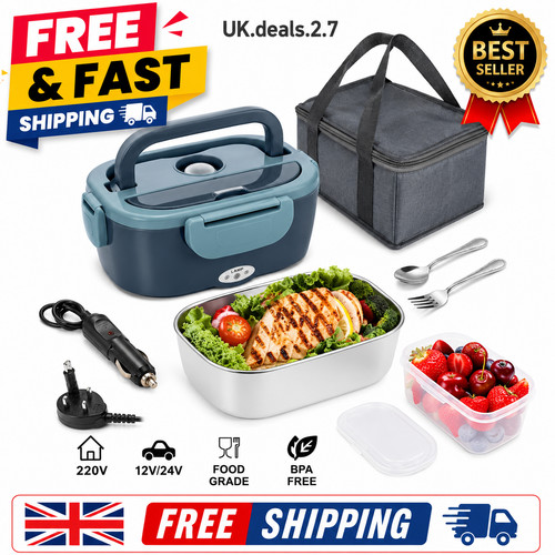 Heated lunch box electric food - heated,