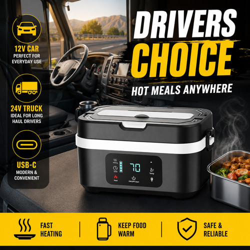 Heated lunch box 12v 24v - heated,