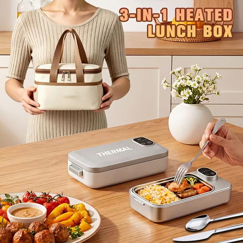 Cordless electric heated lunch - heated,