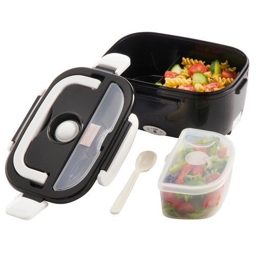 Black electric heated lunch - heated,