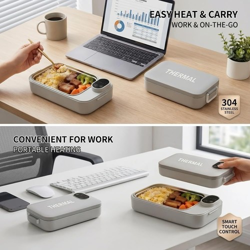 Cordless electric heated lunch - heated,