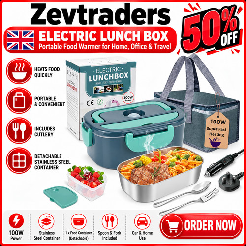 Heated lunch box 100w - heated,